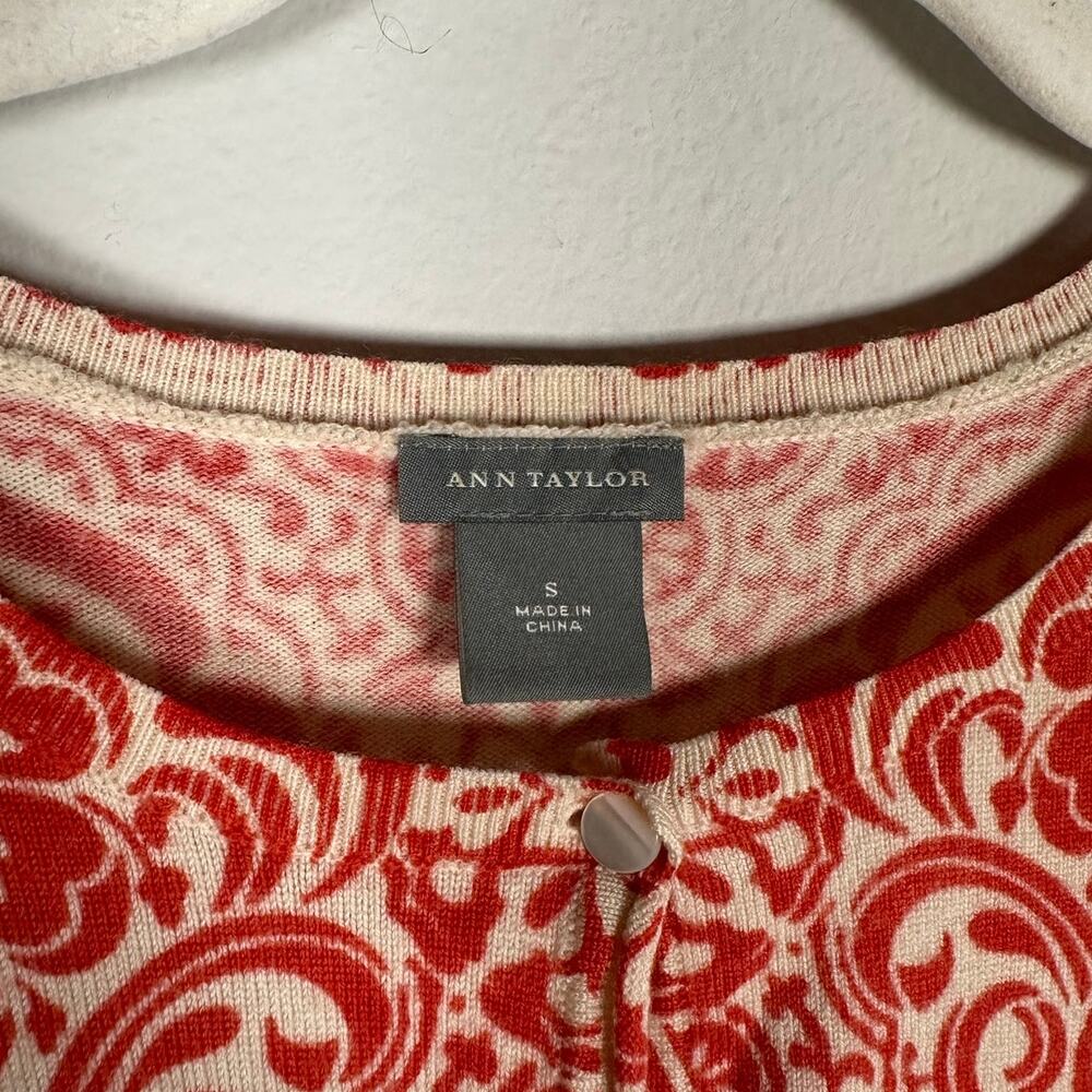 Ann Taylor Printed Button Down Round Neck Cardiga… - image 3